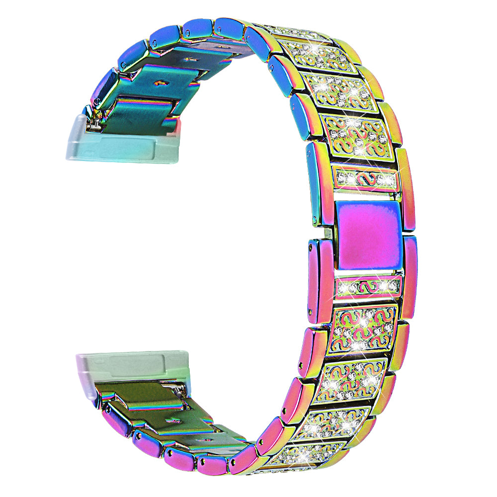 For Fitbit Versa 4 Sense 2 Zinc Alloy Smartwatch Strap Rhinestone Decor Watch Band Repair Part For Fitbit Versa 4 Sense 2 Zinc Alloy Smartwatch Strap Rhinestone Decor Watch Band Repair Part